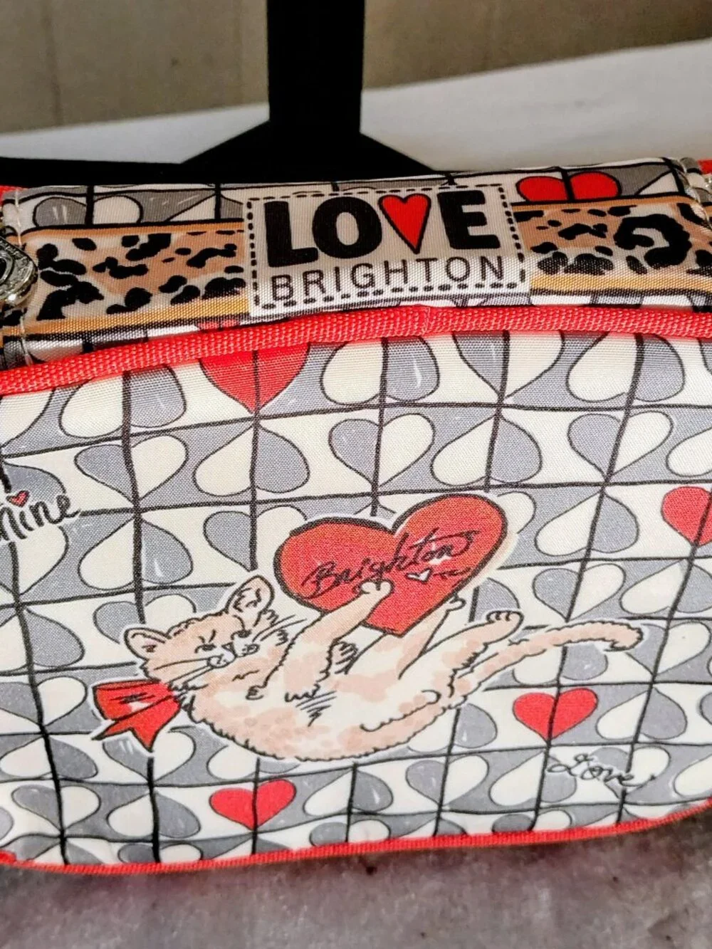 NWT Brighton Wild Love Cosmetic/Jewelry Travel Bag with 2 Pouches 7X6X3